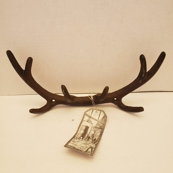 Esschert Design Cast Iron Deer Antler Hook - Picture 3 of 9